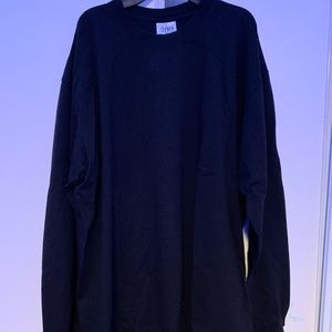 Shaka Mens Heavyweight Long Sleeve T Shirt 2XL Black